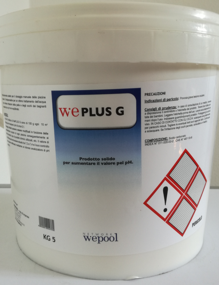 WePlus G - Ph più granulare per piscine 5 kg