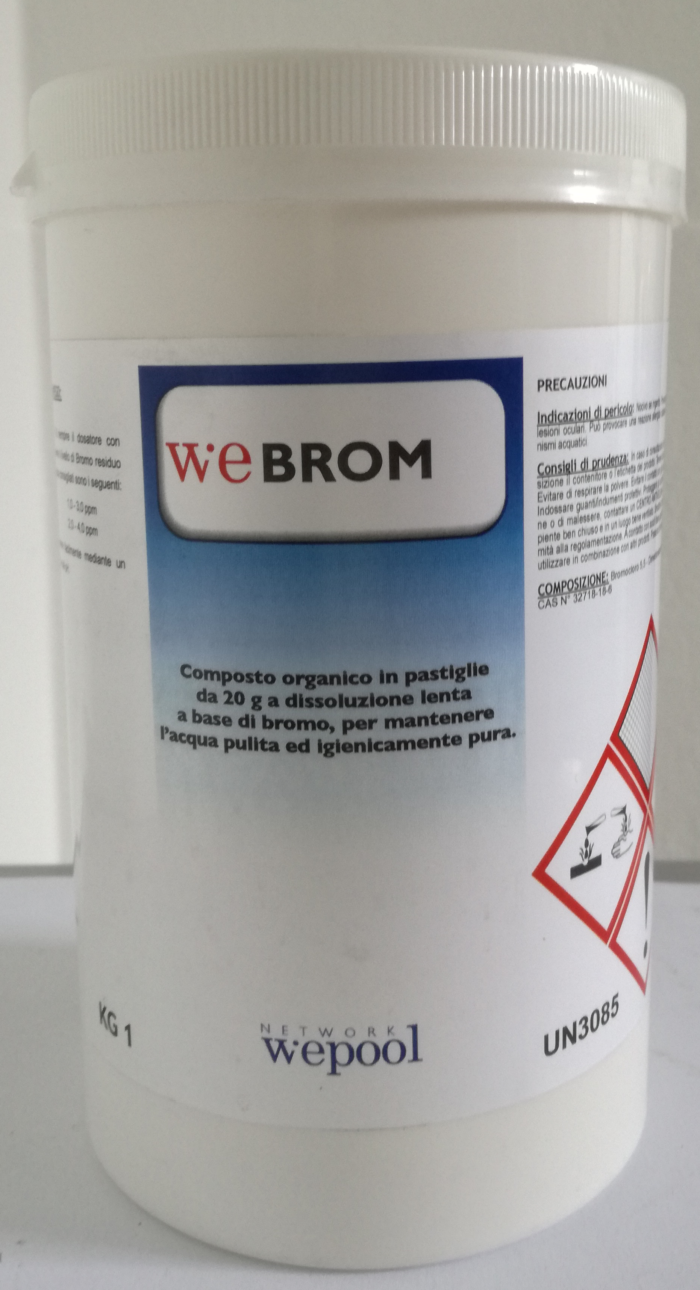 WeBrom - Bromo organico in pastiglie 20 gr 1 kg